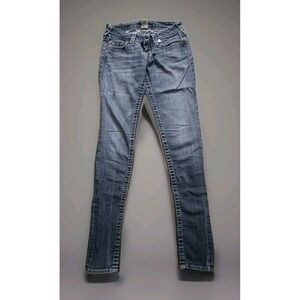 TRUE RELIGION Skinny Denim Jeans Womens sz 26 low rise 00s y2k